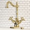 Kingston Brass KS1432AX 2-Handle Bathroom Faucet W/Brass Pop-Up & Cover Plate, Brass KS1432AX - alternate 2